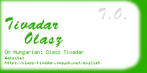 tivadar olasz business card